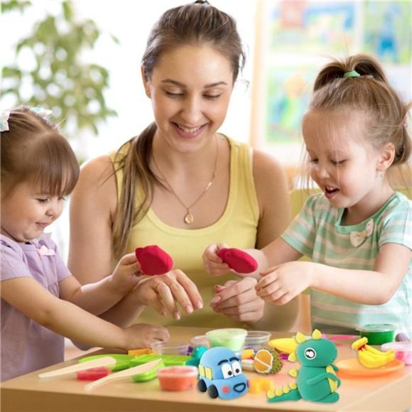 50 Colors Air Dry Clay Magic Modeling Clay w/ Accessories & Tool for 3-12 Yrs - Picture 6 of 6